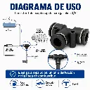 conectores-T-acoples-3/8-diagrama de uso.webp