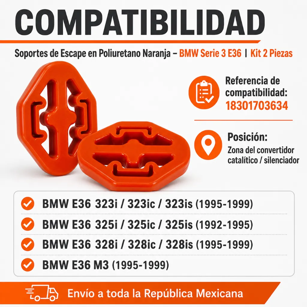 soporte-mofle-poliuretano-naranja-bmw-e36-e46-instalacion-catalizador.webp