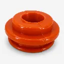 goma-radiador-poliuretano-naranja-perfil-escalonado-chevrolet.webp