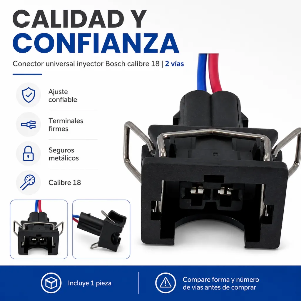 conector-knock-2-pines-vista-frontal-clips-acero-calidad.webp