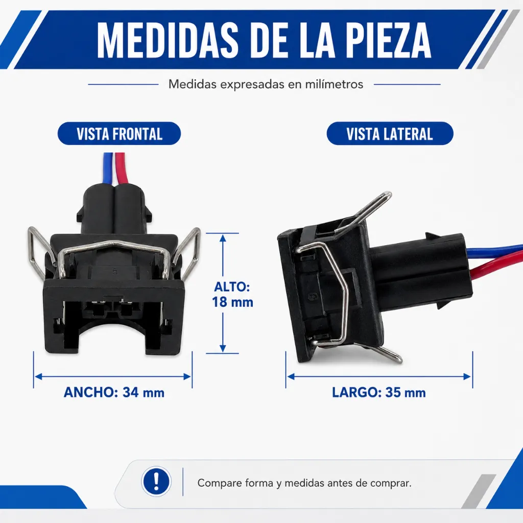 conector-knock-2-pines-vista-frontal-clips-acero-calidad.webp