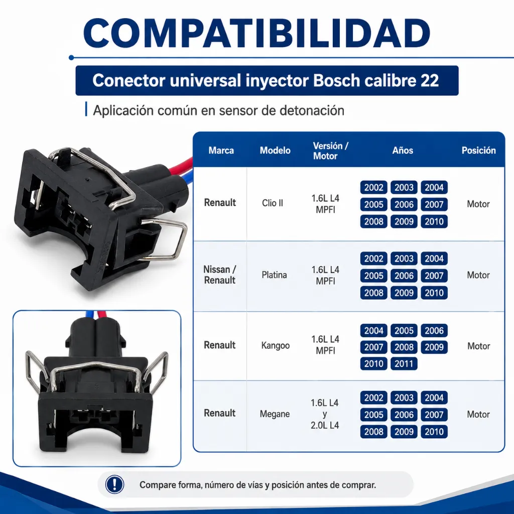 conector-sensor-detonacion-bosch-2-pines-calibre-22-renault-clio-platina-kangoo_compatibilidad.webp