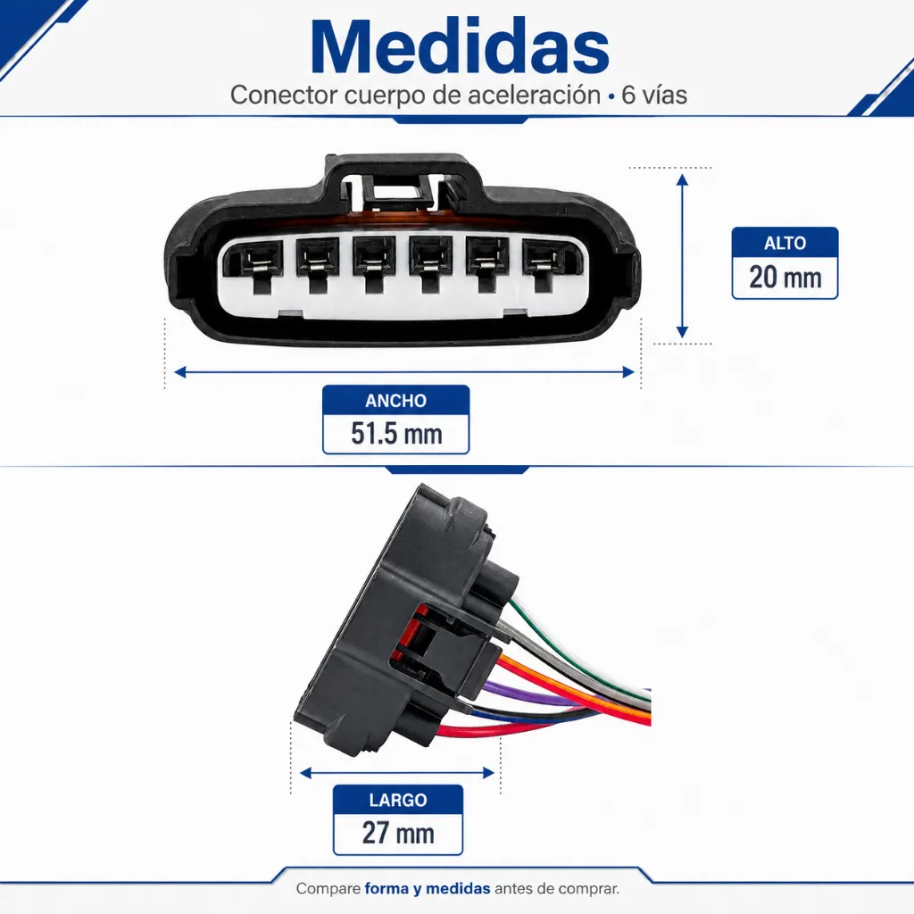 conector-cuerpo-aceleracion-6-terminales-nissan-tiida-sentra-versa-march-yazaki-090ii-aftermarket.webp