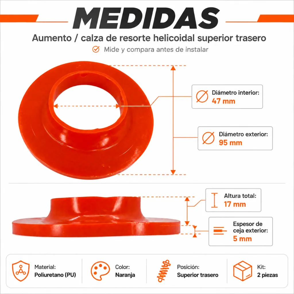 aumento-resorte-helicoidal-superior-trasero-ford-mustang-1983-2004-poliuretano-naranja-47mm.webp