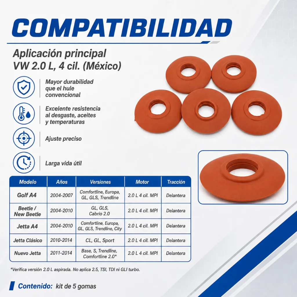 kit-5-gomas-multiple-admision-volkswagen-2-0l-principal