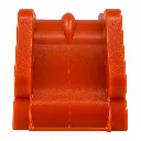 Componente plástico naranja moldeado.webp