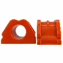 Bujes naranjas de poliuretano industriales.webp