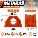 Infografía de medidas de bujes naranjas.webp