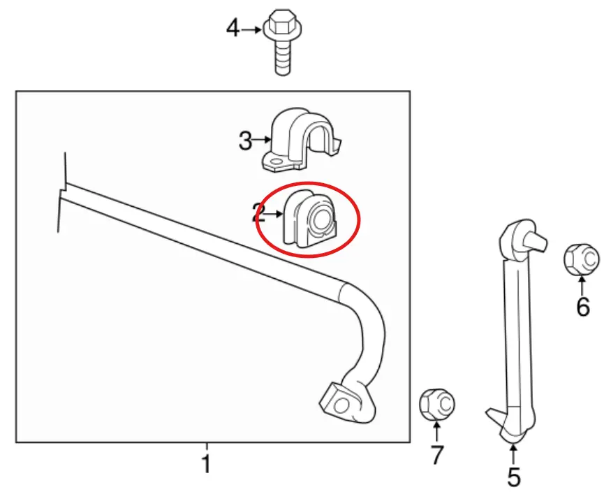 2 Gomas Barra Estabilizadora Chevrolet Beat (2018-2021)