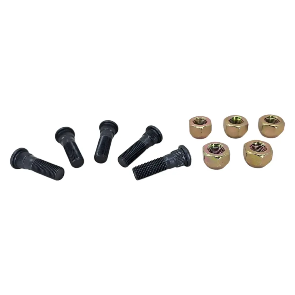[TA10-114RT (5) / BR40-009RP (5)] JUEGO DE 5 BIRLOS Y 5 TUERCAS PARA NISSAN AUTOS RUEDA DELANTERA / TRASERA
