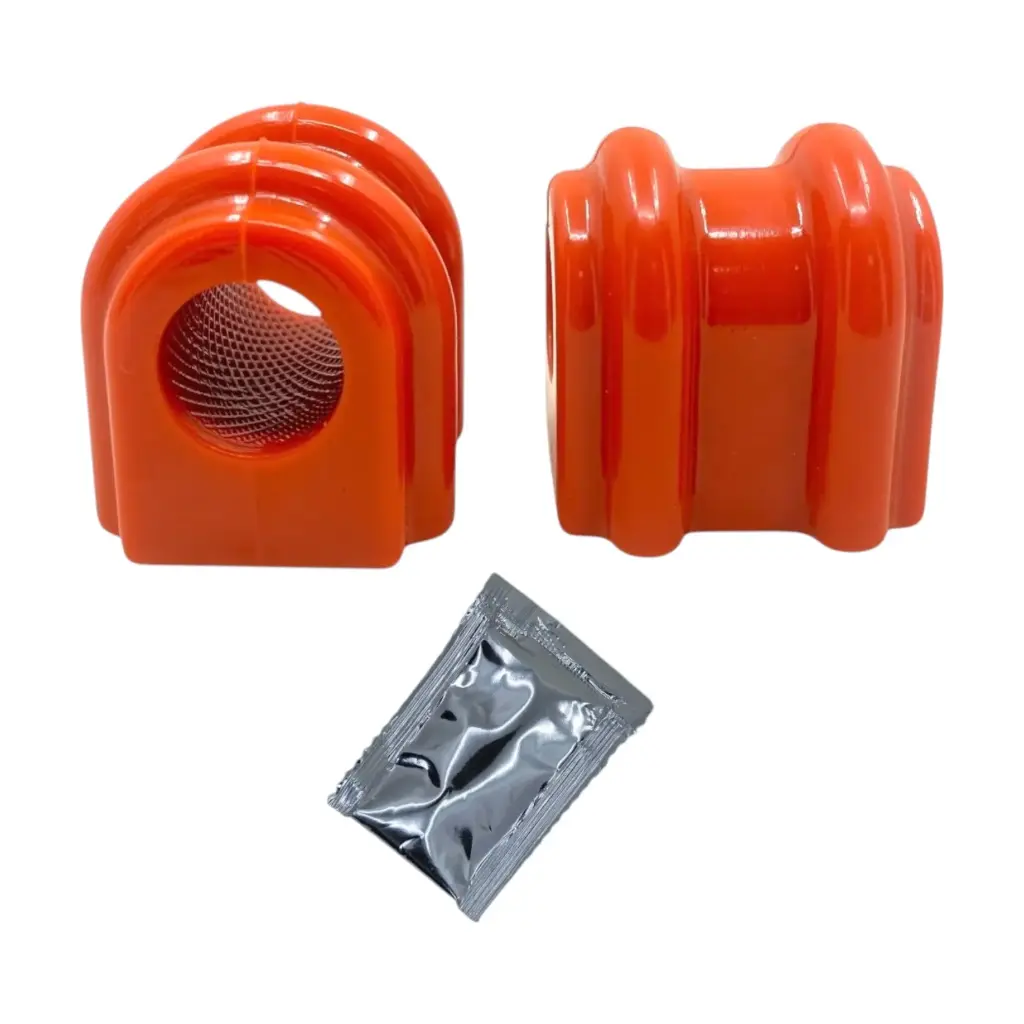 KIT DE GOMAS BARRA ESTABILIZADORA DELANTERA HYUNDAI RIO Y RIO 5 2006-2011, ACCENT (2006-2011) SUSPENSION ESTANDAR