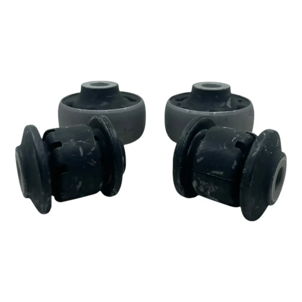 [04-1K0407182-KB (2) / 04-5C0407183A-KB (2)]  Kit 4 Bujes de Horquilla Delantero para Volkswagen y Audi (2-chicos y 2-grandes) 