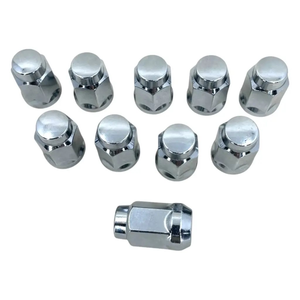 [TA30-267RC (10)]  Juego de 10 Tuercas de Lujo M12-1.25 HEX 19 mm Cromadas