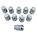  Juego de 10 Tuercas de Lujo M12-1.25 HEX 19 mm Cromadas