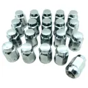  Juego de 20 Tuercas de Lujo M12-1.25 HEX 19 mm Cromadas