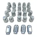 Juego de 24 Tuercas Cromadas M12-1.25 HEX 19 mm x 35 mm para Camionetas Nissan