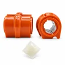 Goma Barra Estabilizadora Delantera Peugeot Partner Tepee 2010-2023 Naranja Poliuretano — Kit 2 piezas