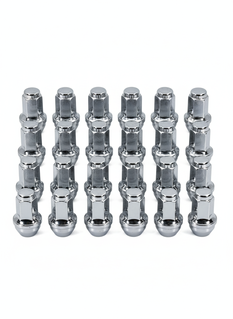 Kit de 24 Tuercas Cromadas 14x2 Larga para Ford Lobo 2000–2014