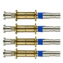 Kit de 4 pernos para puerta Platina, Renault Megane, Clio y Kangoo