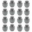 Kit 16 Tuercas Cromadas M12x1.5 Hex 21 – Compatibles con Kia y Hyundai (Rin 4 Birlos)