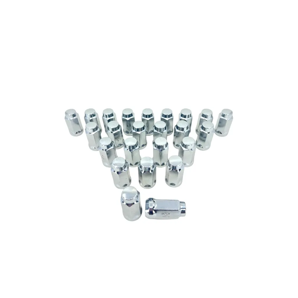 [TA30-265RC (24)] 24 Tuercas Cromadas 14x1.5 Larga Chevrolet Y Gmc Pick Up