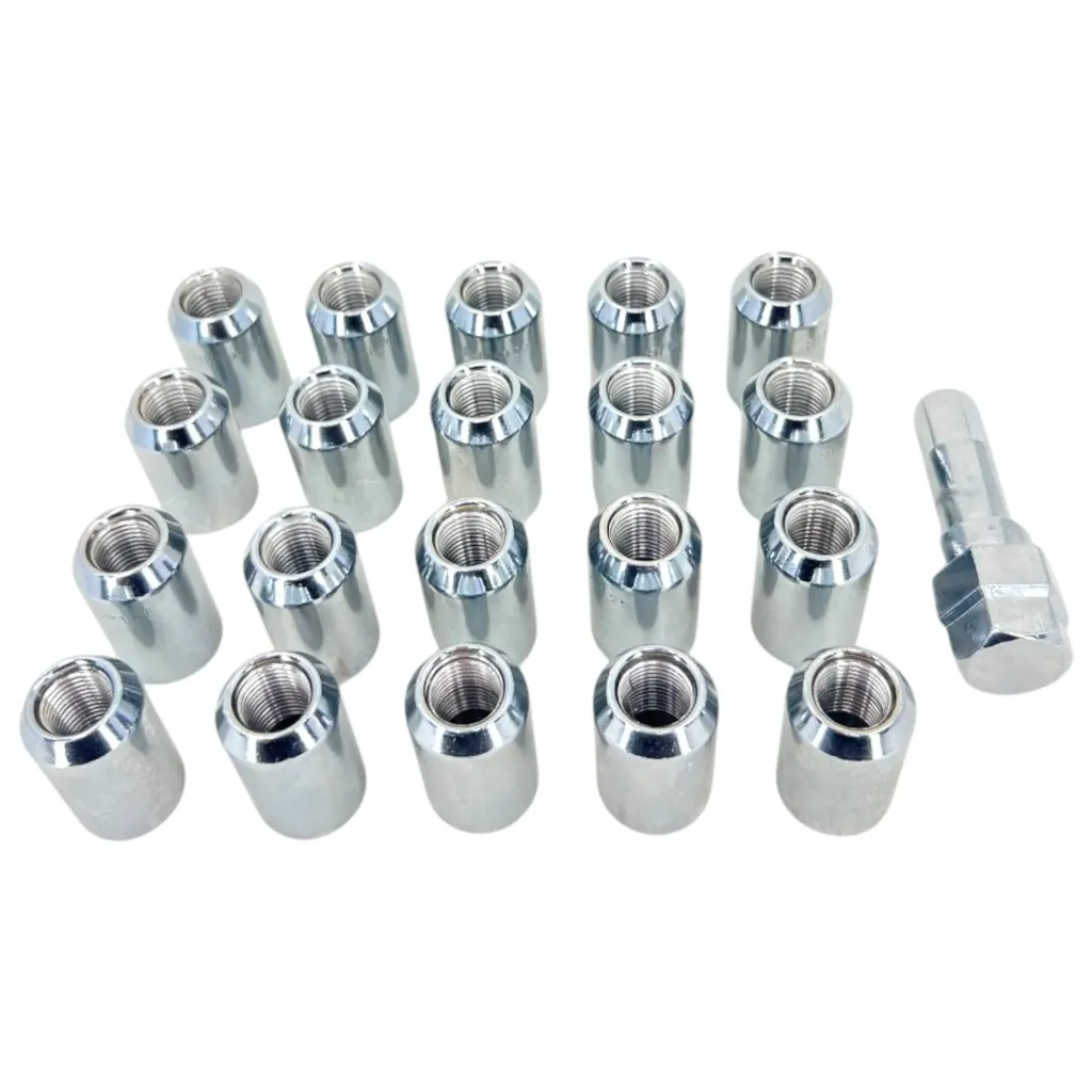 [TA30-307RC (20) TA30-3080C (1)] 20 Tuerca Tuner Cromadas Y Llave Sentra Tracker Grand Vitara