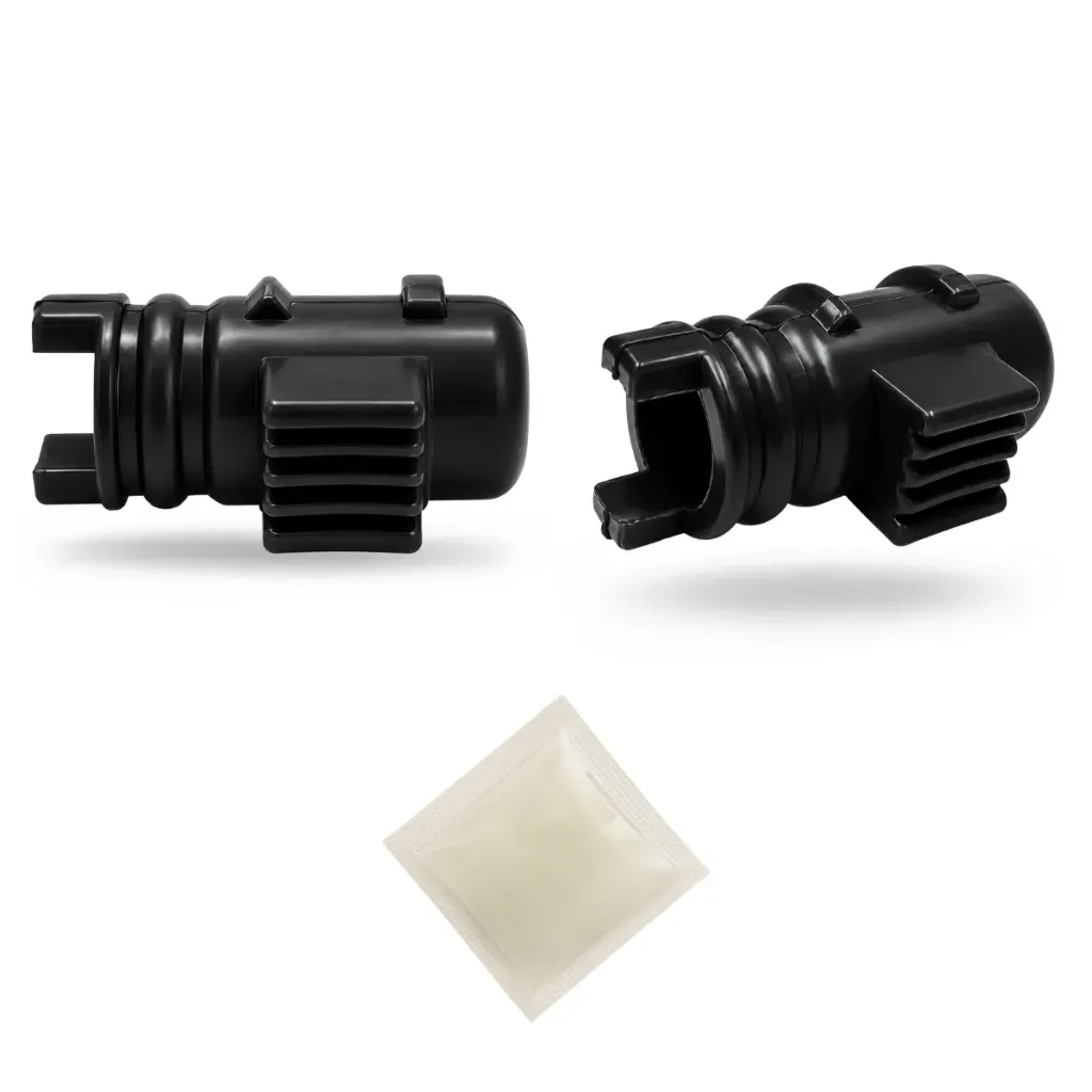 [965-ZBKNGON] Kit de 2 Gomas para Barra Estabilizadora Renault Kangoo, Megane, Scenic, Nissan Platina (02-10) Delantera Poliuretano Negro