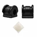 Kit de 2 Gomas de Barra Estabilizadora VW Gol, Vento, Saveiro (14-20) 20 mm Delantera Poliuretano Negro