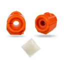 Kit de 2 Gomas de Barra Estbilizadora Ford Fiesta Barril 2003-2011 Fusion 2004-2010