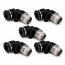 Kit de 5 pzs Conexión 90° para Manguera de Gasolina 3/8 x 3/8 NPT