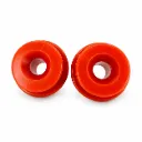 Kit 2 piezas Gomas de Soporte Inferior de Radiador Poliuretano Naranja — Hyundai Atos 1997-2008