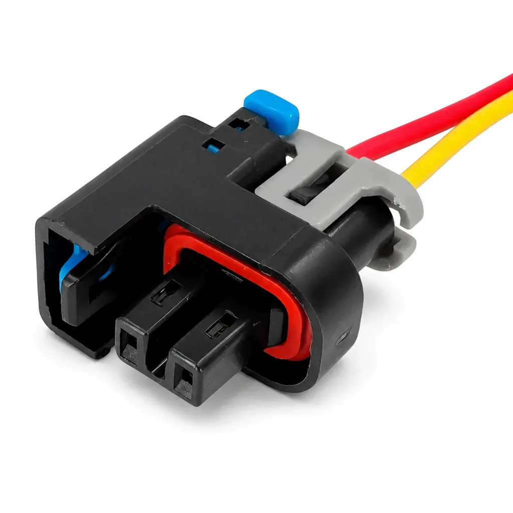 Conector Pigtail Inyector Combustible Chevrolet Silverado / Tahoe / Suburban / Avalanche / Trailblazer / Colorado / Express / Impala / GMC Sierra / Yukon / Envoy / Savana / Canyon 1999-2009