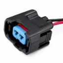 Conector Arnés Inyector Combustible 2 Vías Honda Accord 1998-2007 / CR-V 1997-2009 / Element 2003-2011 / Civic 1996-2015 / Odyssey 1998-2017 / Pilot 2003-2016 / S2000 / Fit / Acura RSX / TSX / TL / MDX / ILX