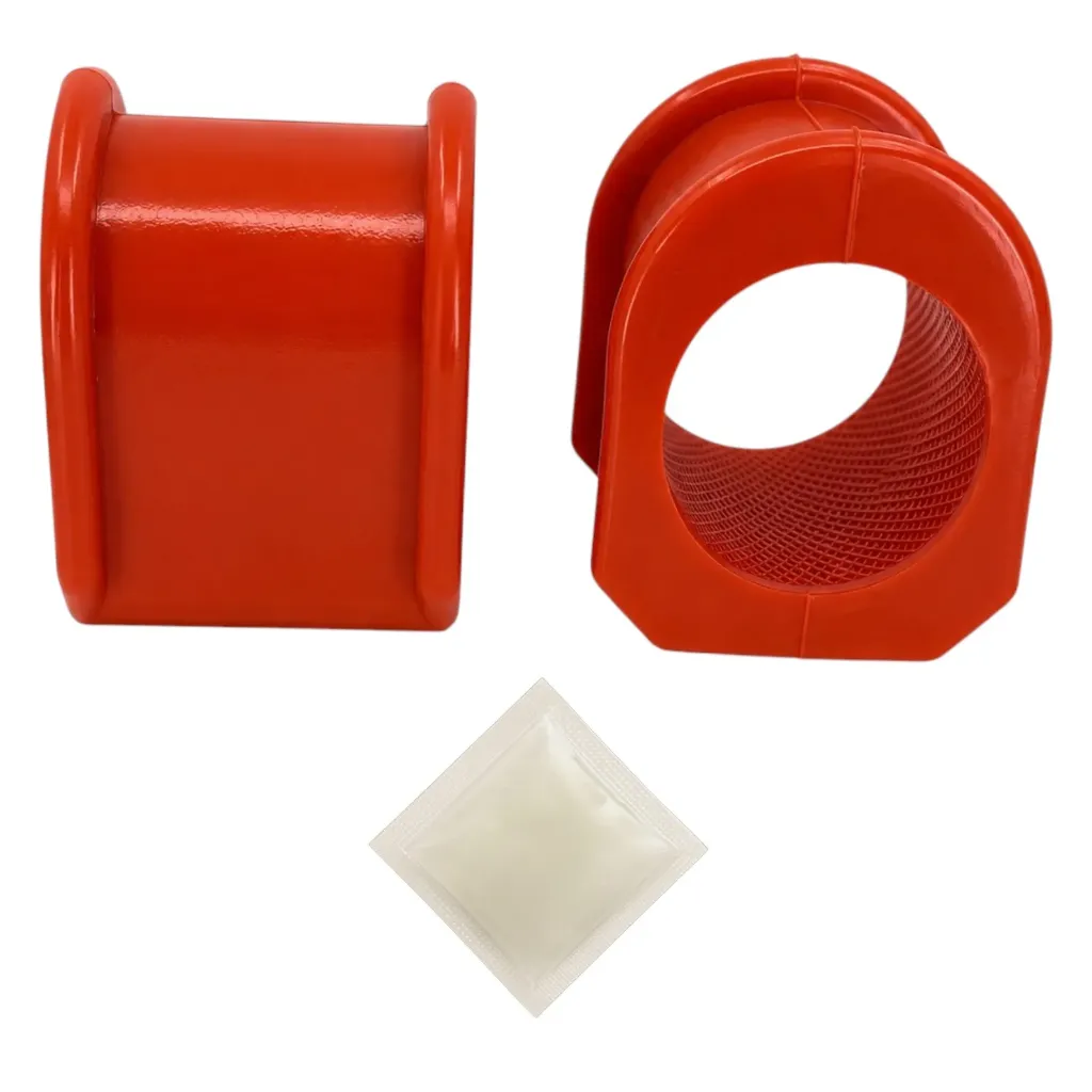 Kit 2 Gomas Barra Estabilizadora Delantera Ford Excursion 2WD 2000-2005 Naranja Poliuretano