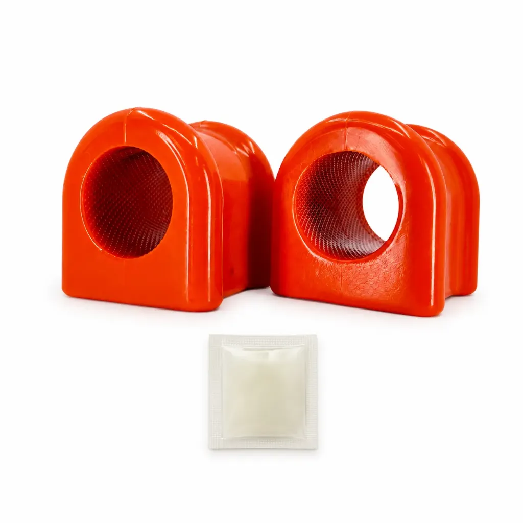 [965-ZBDURDAK99D] Kit 2 Bujes Barra Estabilizadora Delantera 33mm Poliuretano Naranja - Dodge Durango 1998-1999 / Dakota 1997-1999 4WD