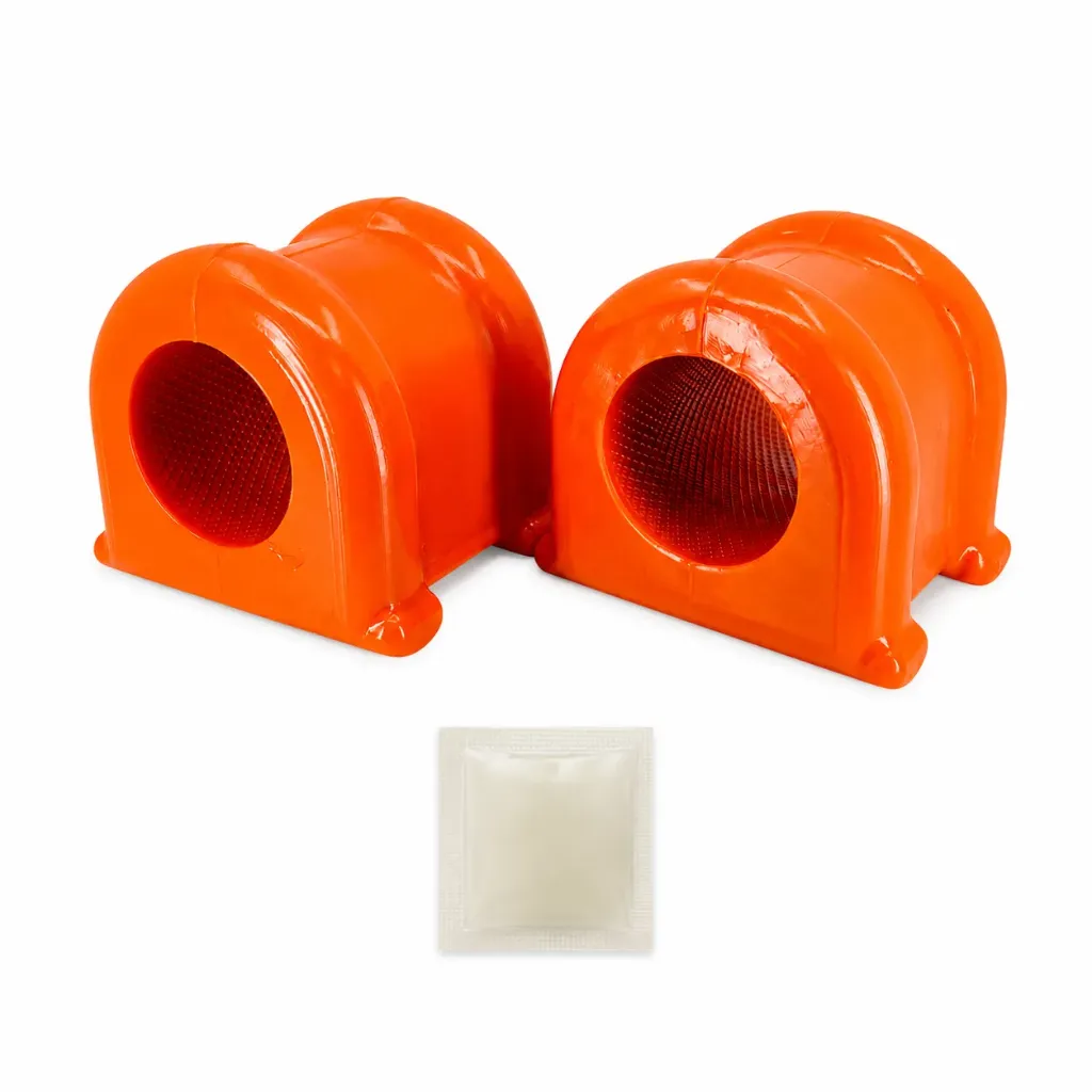 [965-ZBRAM2510D] Kit 2 Gomas Barra Estabilizadora Delantera Poliuretano Naranja 32mm – Dodge RAM 2500 2003-2010