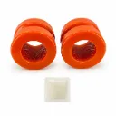 2 Gomas Barra Estabilizadora Delantera Horquilla Poliuretano Naranja — Dodge Dakota 1997-1999 / Durango 1998-1999 | 4WD | 28 mm | Kit 2 piezas