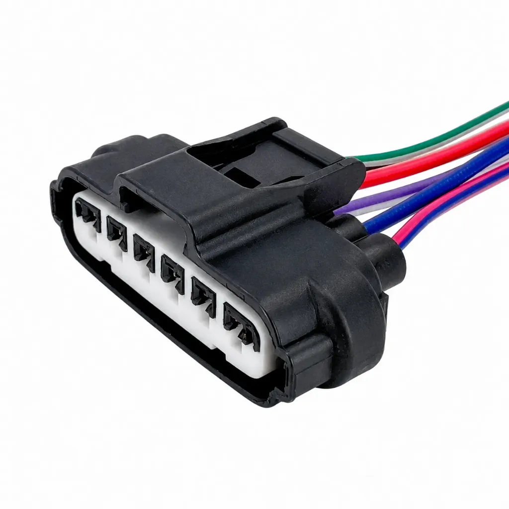 Conector Cuerpo de Aceleración 6 Terminales — Nissan Tiida (2007–2018) / Sentra (2007–2012) / Versa (2012–2019) / March (2012–2019) Motor 1.6L - 1.8L - 2.0L | Yazaki 090II 6 Vías | Refs. 7283-1968-30 / 1453907