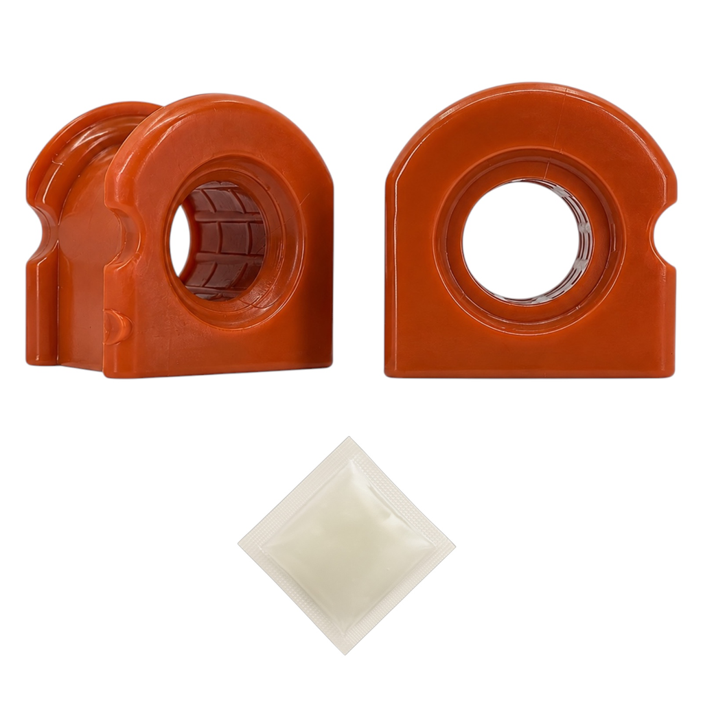 [965-ZBRGR] Kit de 2 Gomas Barra Estabilizadora Delantera Naranja Poliuretano — Ford Ranger 1998-2011 / Ford Explorer 1998-2001 / Mazda B2500-B3000-B4000-B2300 Diámetro interior 27 mm