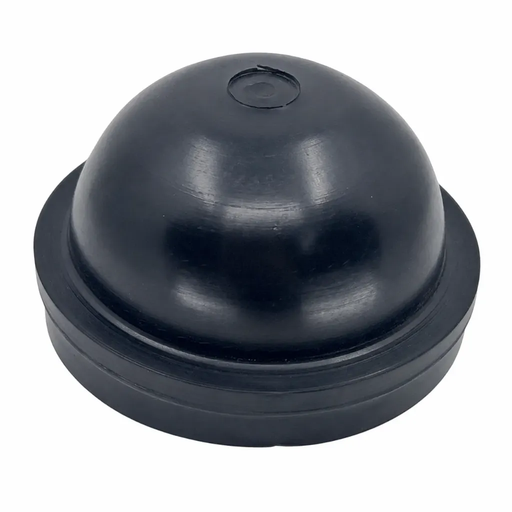 Cubrepolvo Universal Faro LED/HID 80mm — Goma Negra Domo Cerrado