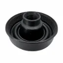 Cubrepolvo Universal Faro LED/HID 80mm — Honda / Toyota / Nissan / VW / Chevrolet y más | Ø80mm int. / Ø85mm ext. / Paso 20mm / H 35mm | Hule Negro
