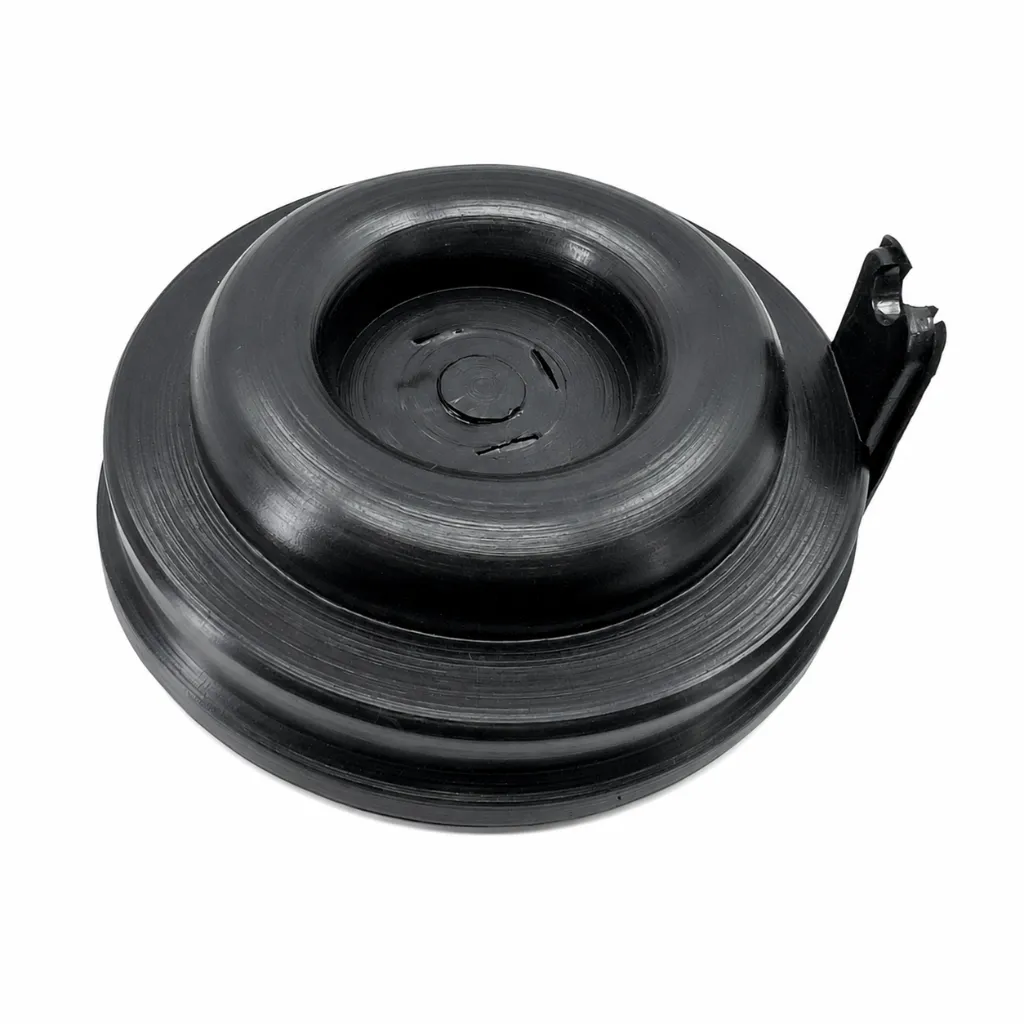 Tapa Cubrepolvo Trasera Faro Universal Negro 80mm — Chevrolet Aveo / Honda CR-V / Honda Fit / Mazda2 / Nissan Versa / Toyota Yaris / Toyota FJ Cruiser / Kia Rio / VW Beetle