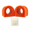 Kit 2 piezas de Bujes Barra Estabilizadora Delantera Poliuretano Naranja 33.5mm — Dodge Dakota 2000-2004 2WD / Durango 1998-1999