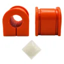 Kit de 2 Gomas Barra Estabilizadora Trasera Nissan Frontier 1999-2004 / Xterra 2000-2004 Poliuretano Naranja — Ø 19 mm