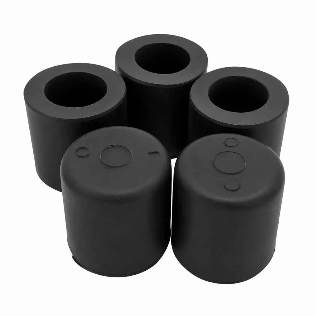 Kit 5 Piezas -Tapón de Bomba de Agua de Hule Negro 5/8" para Calefacción y Bomba de Agua -  Valiant 1962-1976 - Universal