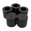 Kit 5 Piezas -Tapón de Bomba de Agua de Hule Negro 5/8" para Calefacción y Bomba de Agua -  Valiant 1962-1976 - Universal