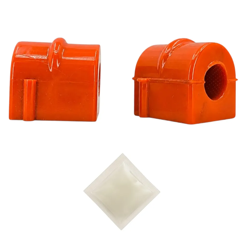 [965-ZBAVO05] Kit 2 Gomas Barra Estabilizadora Delantera Chevrolet Aveo 2004-2011 Naranja Poliuretano - Ø18.1mm