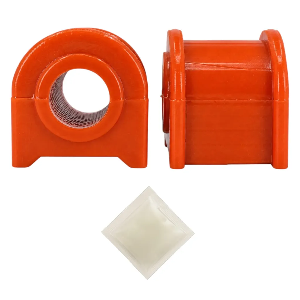 [965-ZBAVZ] Kit 2 Gomas Barra Estabilizadora Delantera Toyota Avanza 2007-2021 Naranja Poliuretano