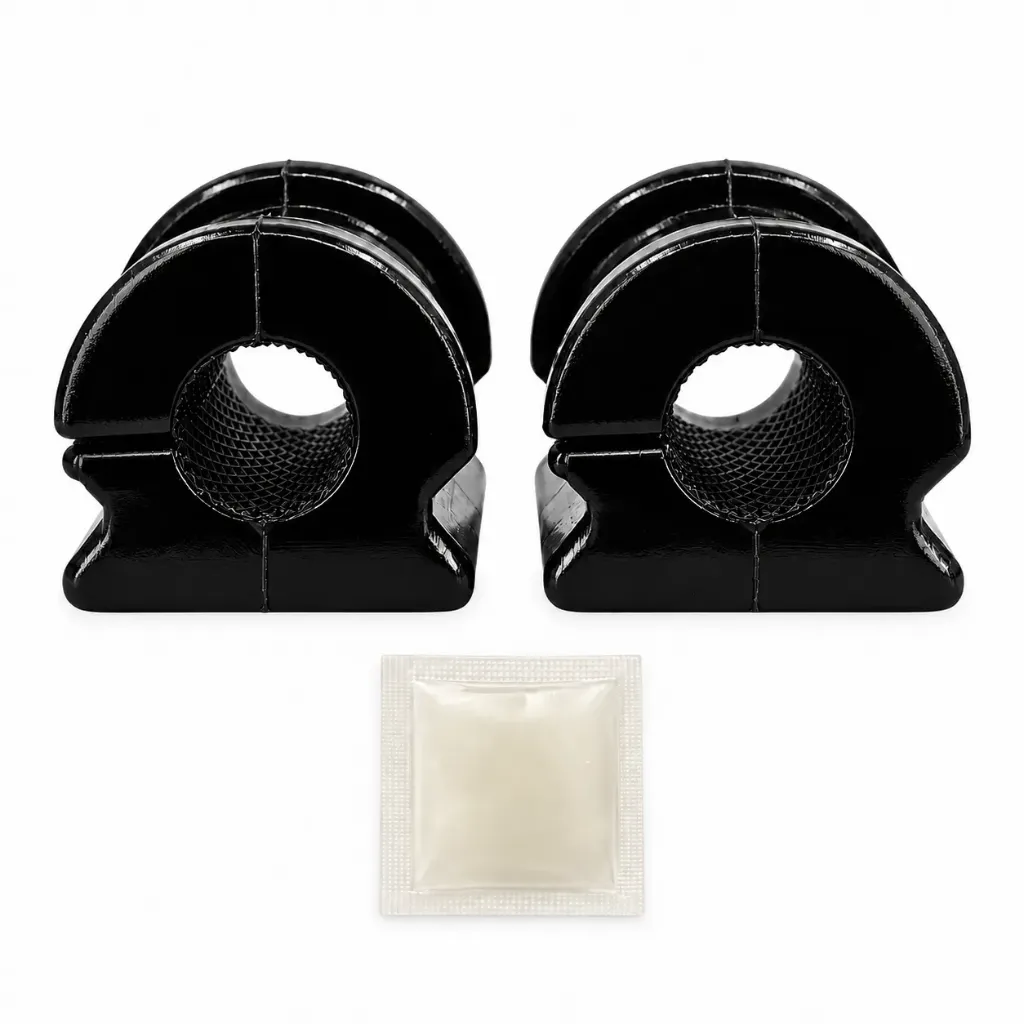 [965-BAVTON] Kit 2 Bujes Gomas Barra Estabilizadora Delantera Volkswagen Vento Polo SEAT Ibiza Poliuretano Negro 16mm