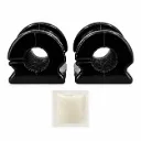 Kit 2 Bujes Gomas Barra Estabilizadora Delantera Volkswagen Vento Polo SEAT Ibiza Poliuretano Negro 16mm
